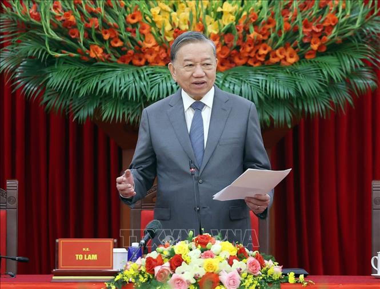 苏林总书记在第七届国际越南学研讨会代表见面会上的讲话